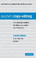 Butcher's Copy-editing: The Cambridge Handbook for Editors, Copy-editors and Proofreaders