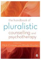 Handbook of Pluralistic Counselling and Psychotherapy, The